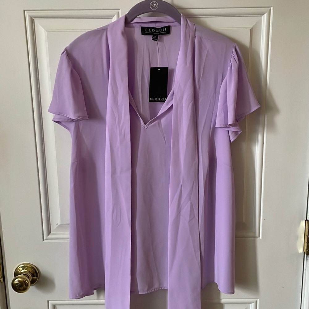 BNWT lilac Eloquii blouse